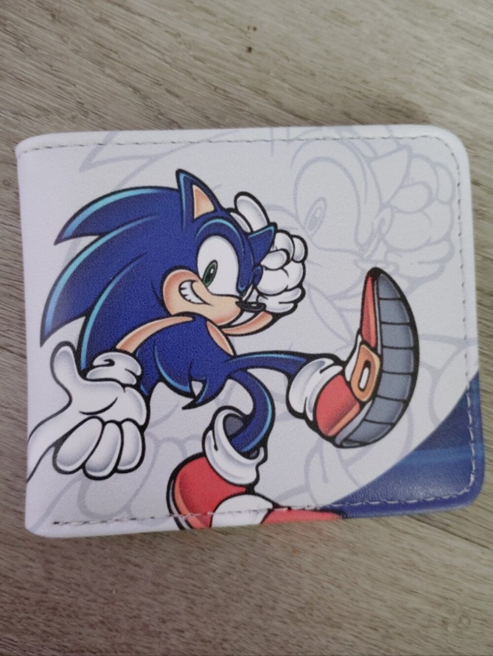 New Sonic the hedgehog anime manga leather wallet